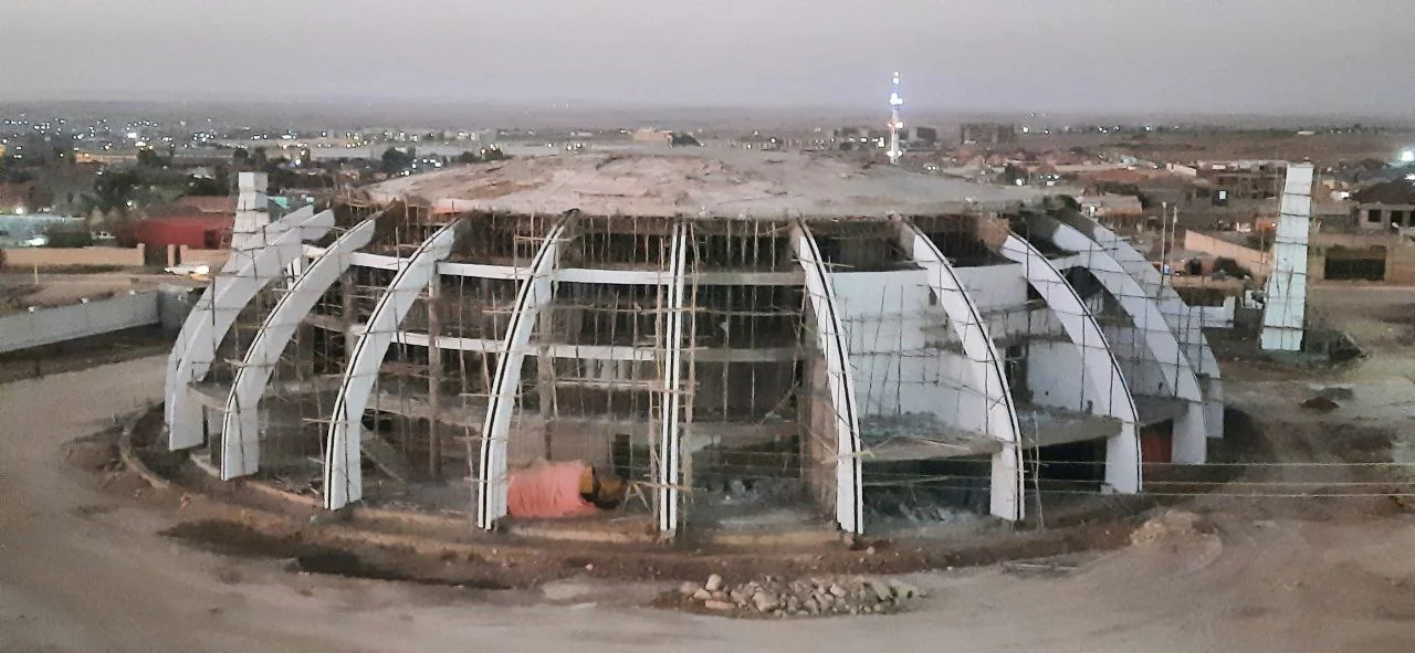 Parliament project during construction